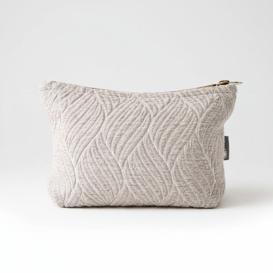 Nomad Sari Indian Jacquard Toiletry Bag - Moonlit Weave