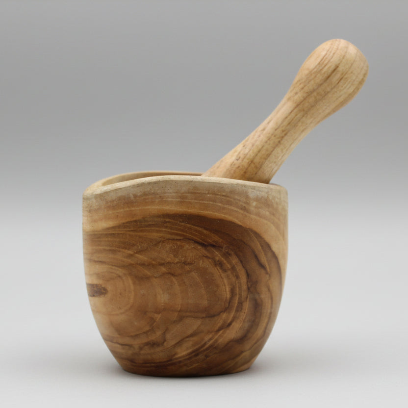 Ergo Teak Pestal & Morter (Small)