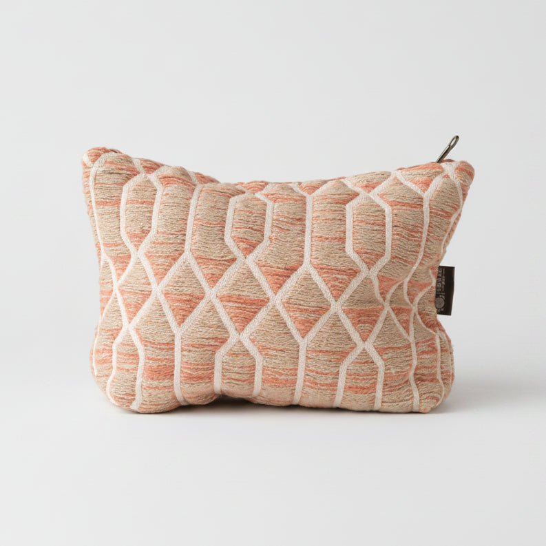 Nomad Sari Indian Jacquard Toiletry Bag - Rose Lattice