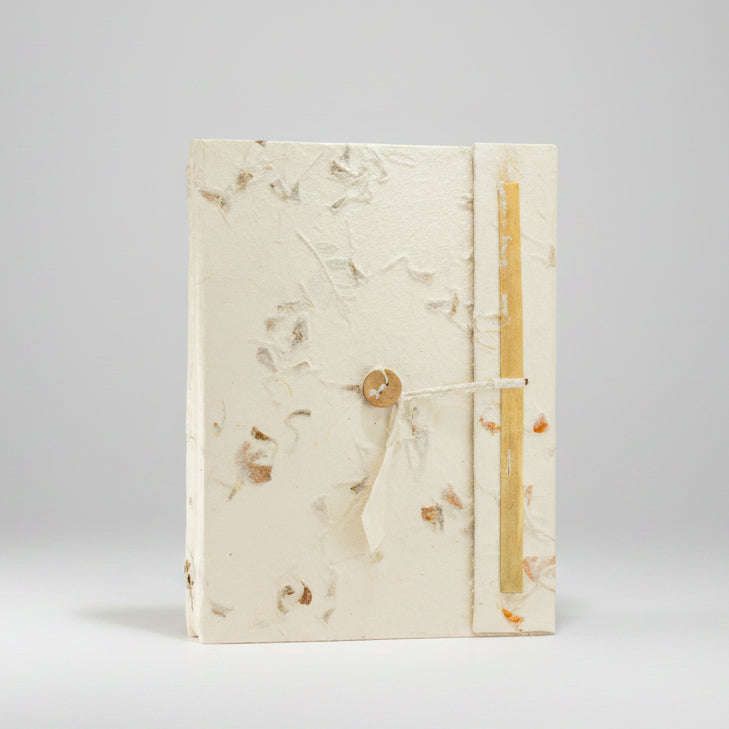 Lrg Lokta Mixed Flowers Notebook