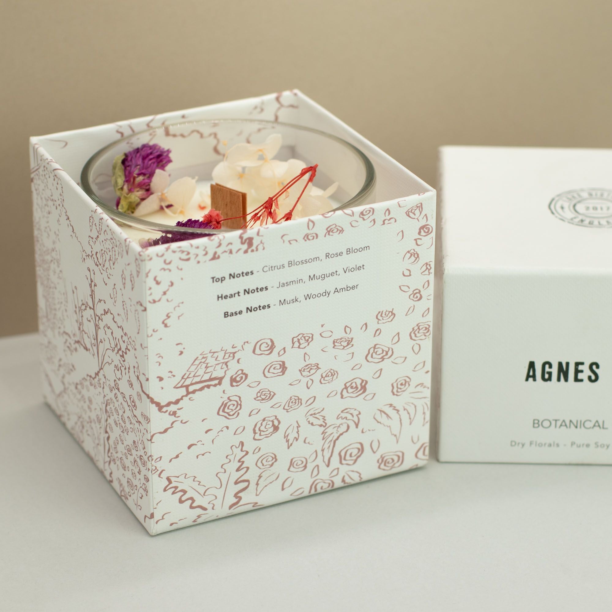 Botanical Soy Wax Candle - Roses of Sawrey
