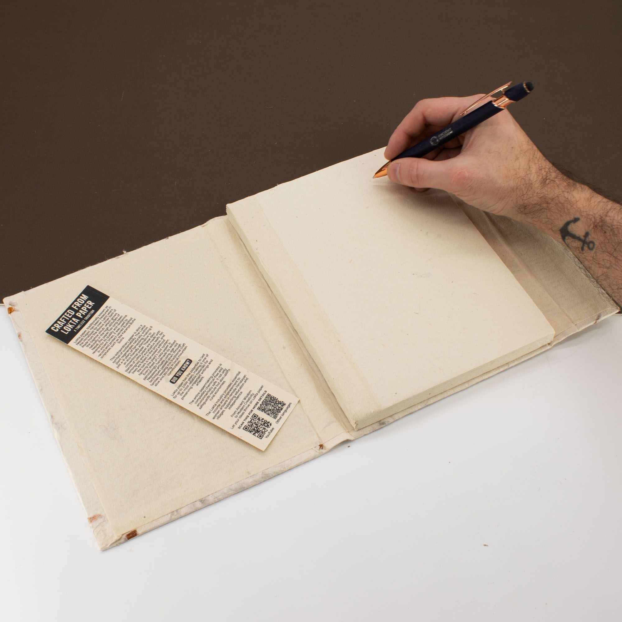 Lrg Lokta Mixed Flowers Notebook
