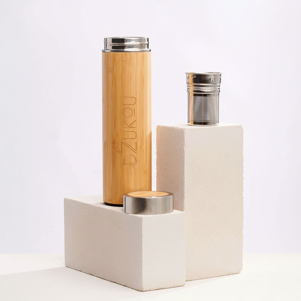Elephant Falls – Bamboo and Stainless Steel Thermos Bottle 480 ml