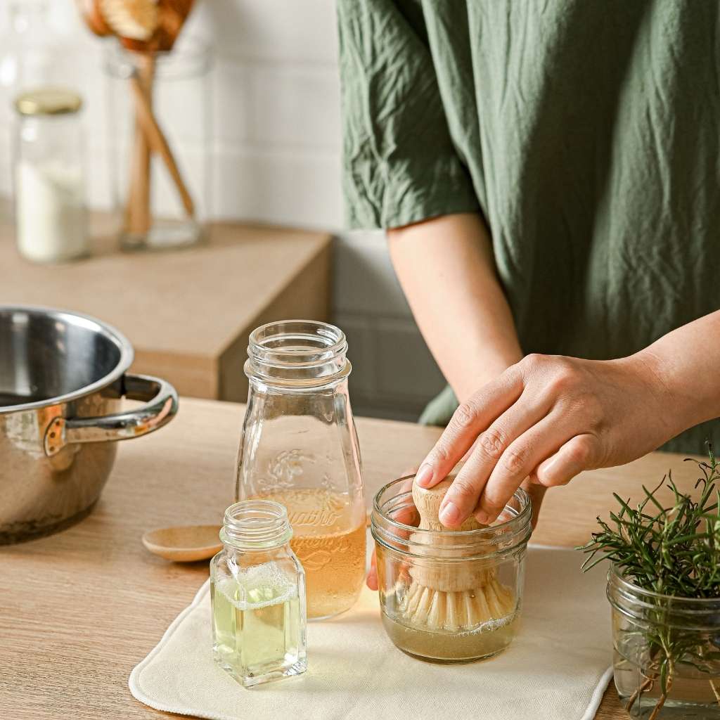Bamboo Dish Brush Set | Eco-friendly Washing Up Brushes
