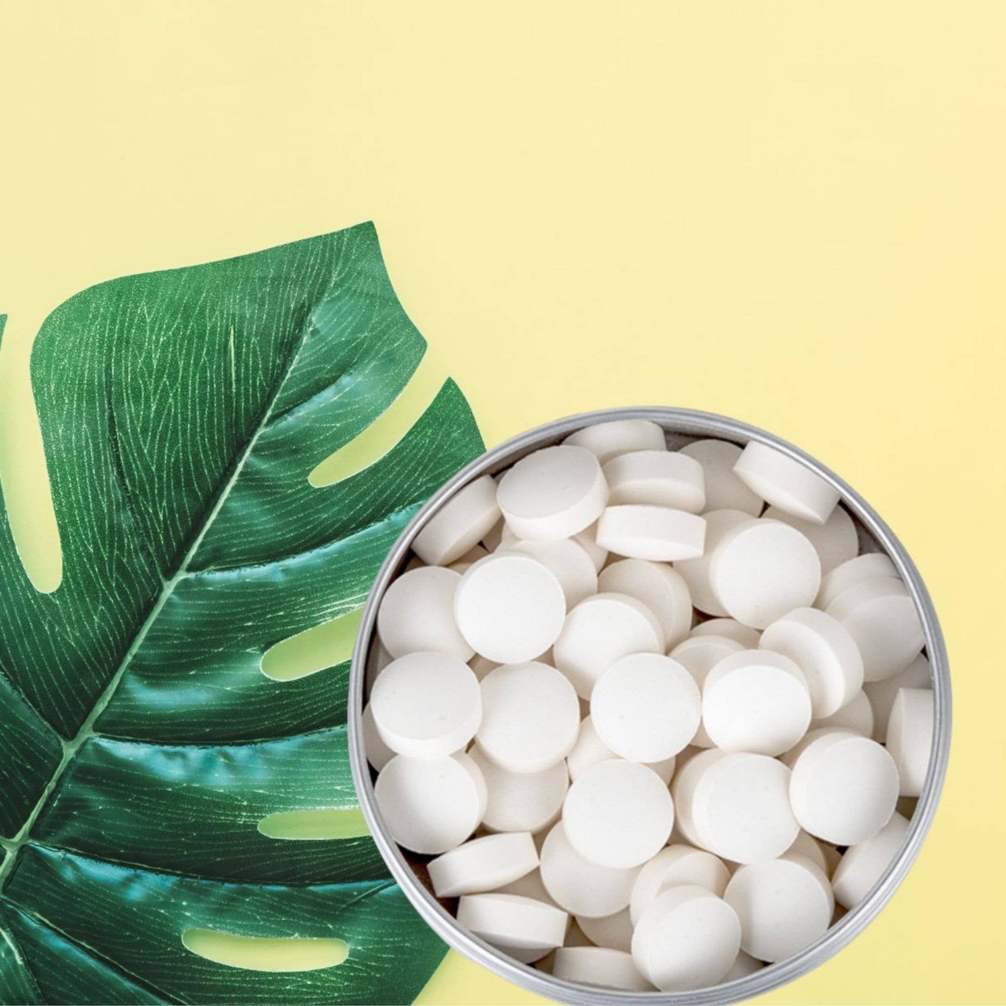 Chewable toothpaste tabs - Fluoride free: Mint