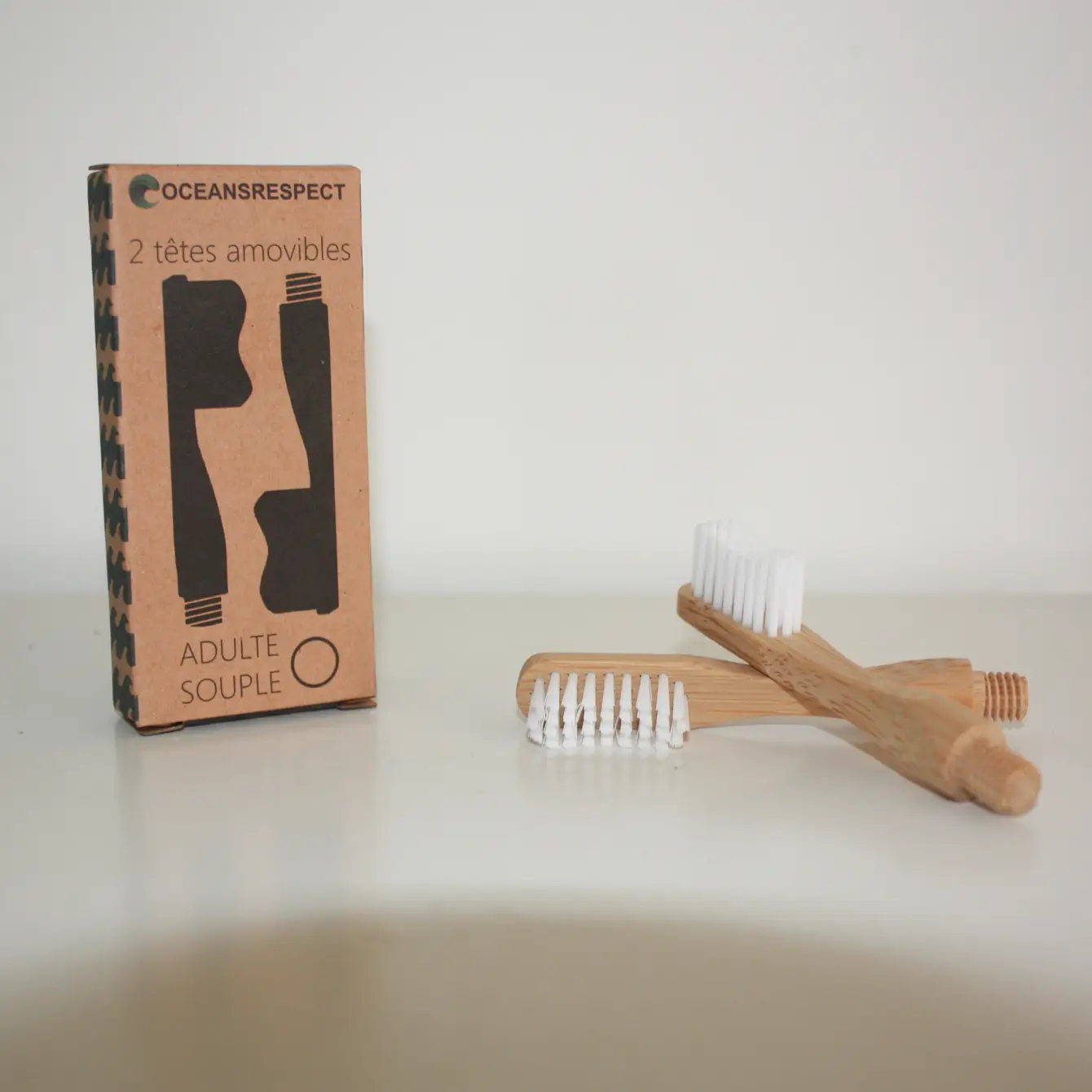 Set of 2 Interchangeable toothbrush heads - Soft