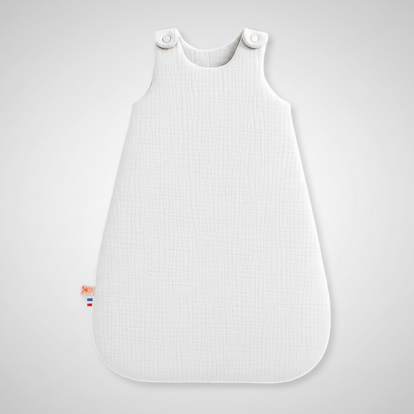 Organic Cotton Winter Sleeping Bag - White