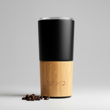 Inca Trail - Bamboo and Stainless Steel Coffee Tumbler (black)