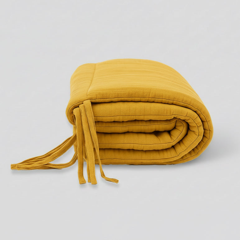 Organic Cotton Cot Bumper - Honey