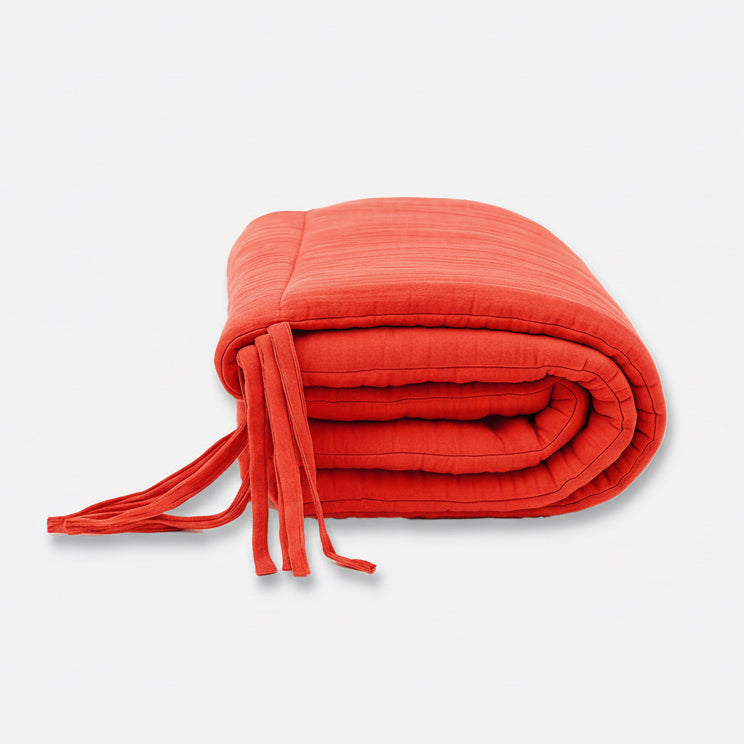 Organic Cotton Cot Bumper - Strawberry