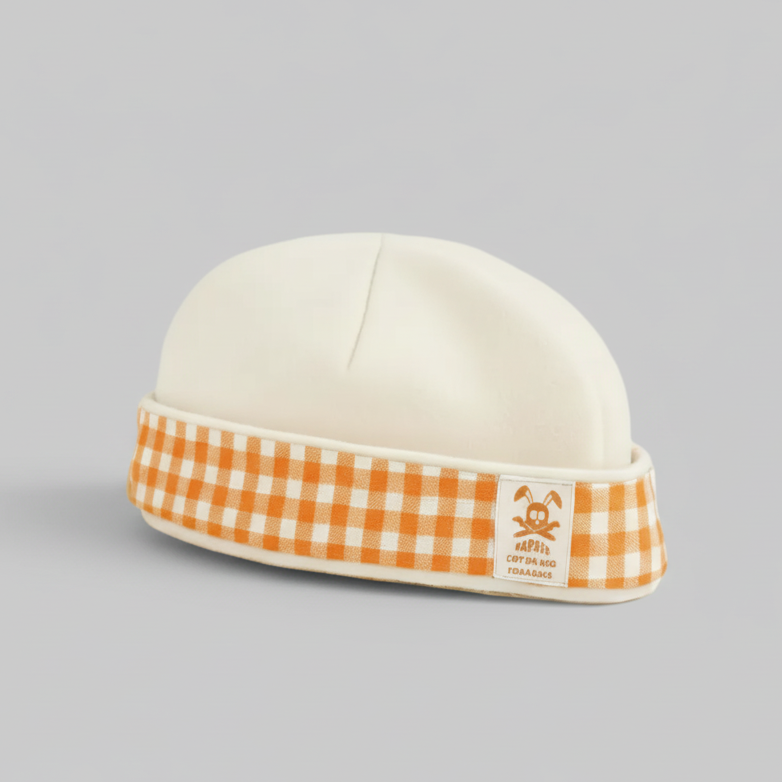 Newborn Hat in Organic Cotton - Vichy
