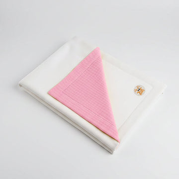Organic Cotton Fleece Blanket -  Pink
