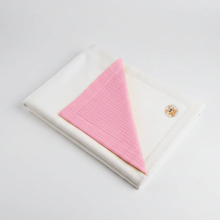 Organic Cotton Fleece Blanket -  Pink
