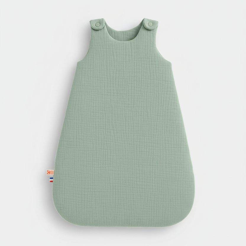 Organic Cotton Winter Sleeping Bag - Green