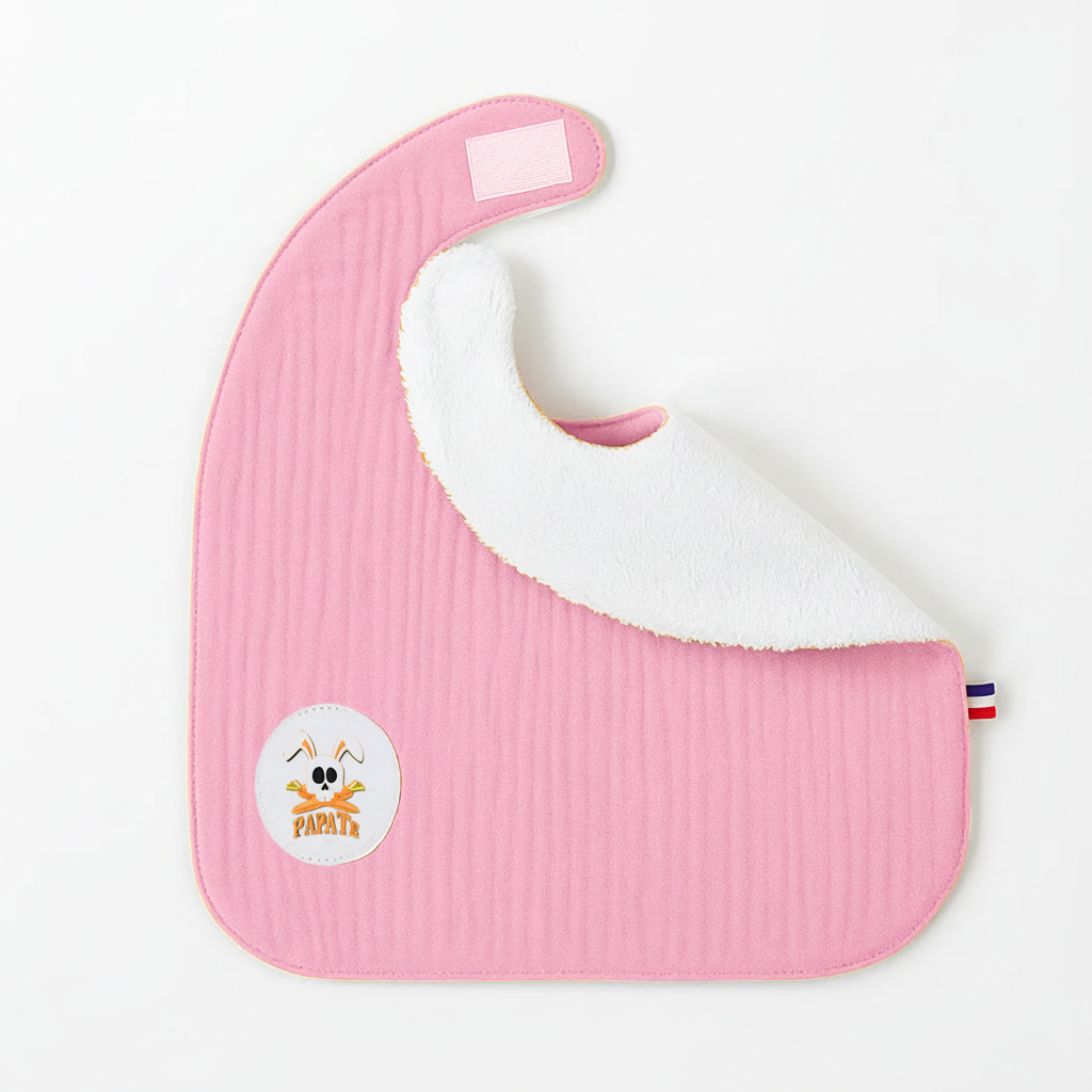 Organic Cotton Bib - Pink
