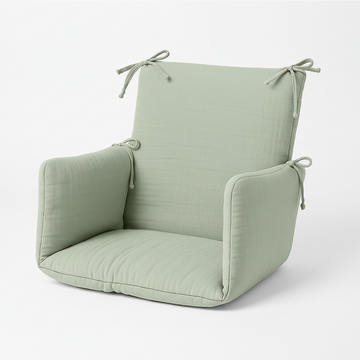 Cushion High Chair in Organic Cotton - Green