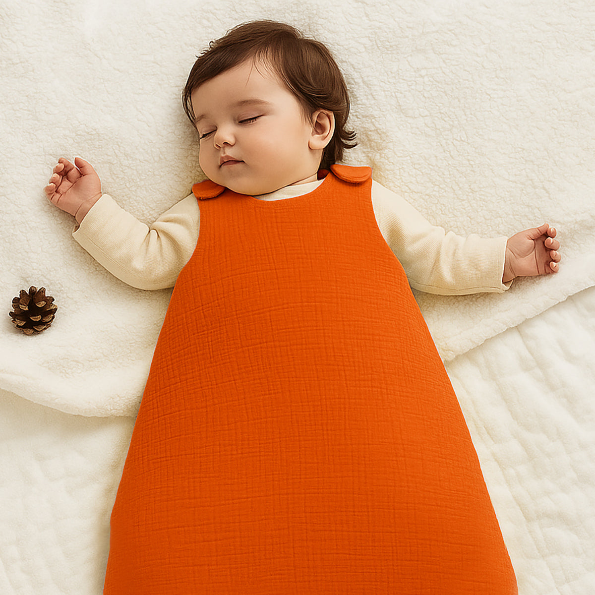 Organic Cotton Winter Sleeping Bag - Strawberry