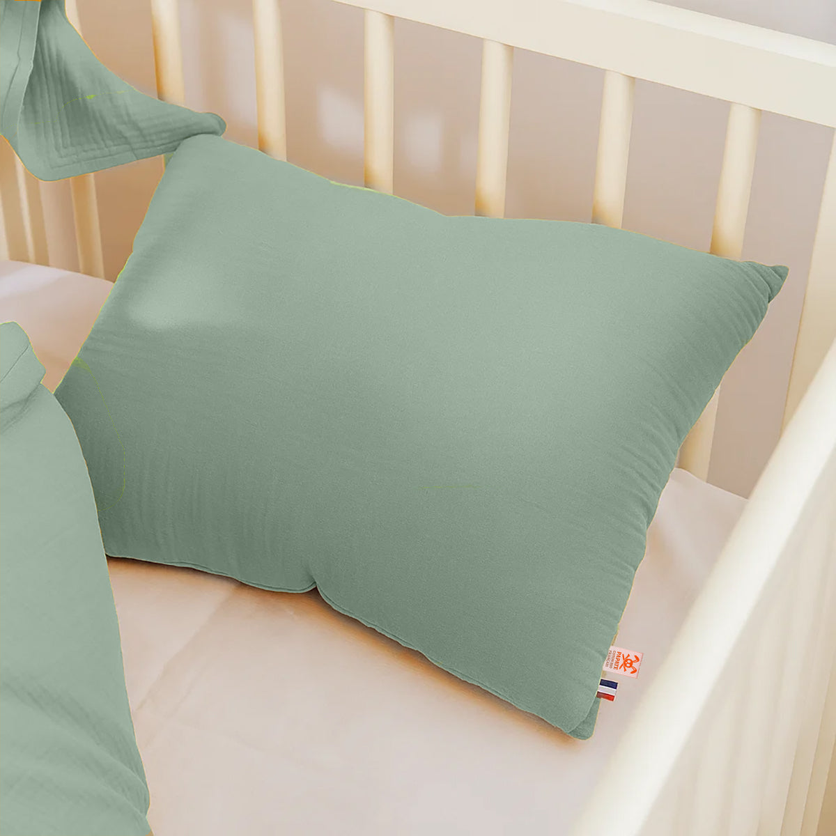 Organic Cotton Pillow - Green