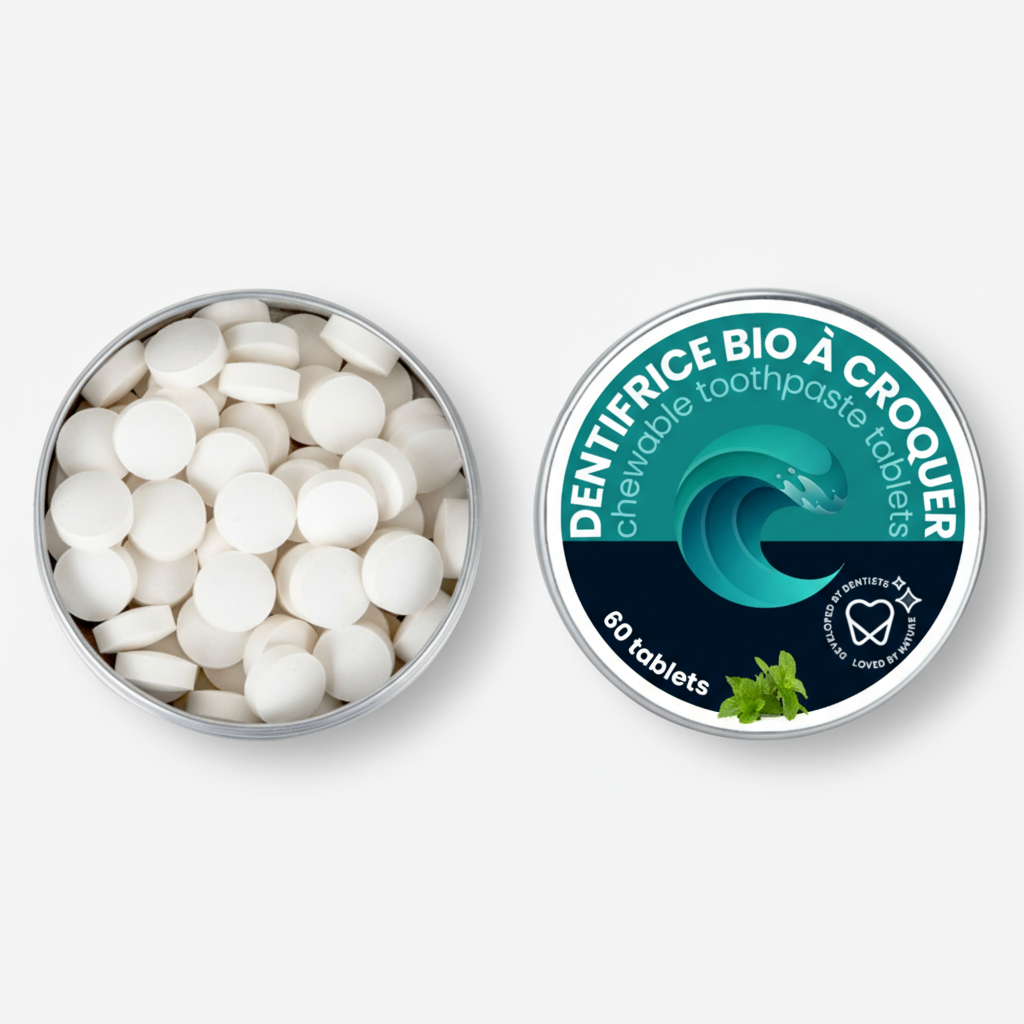 Chewable toothpaste tabs - Fluoride free: Mint