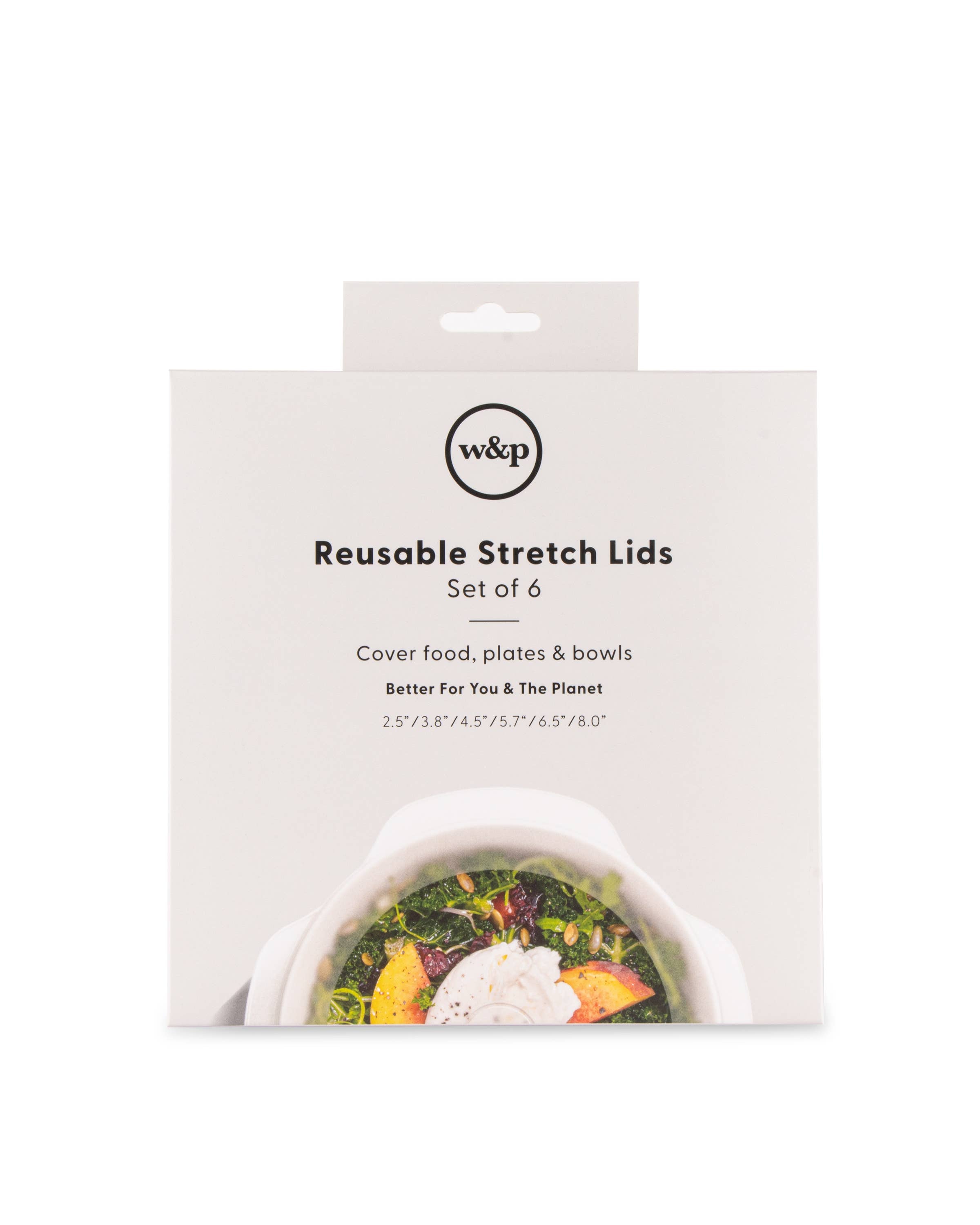 Coperchi elastici in silicone riutilizzabili - set da 6 