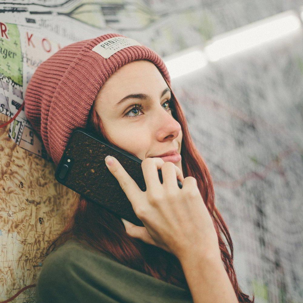 Organic phone case - Coffee