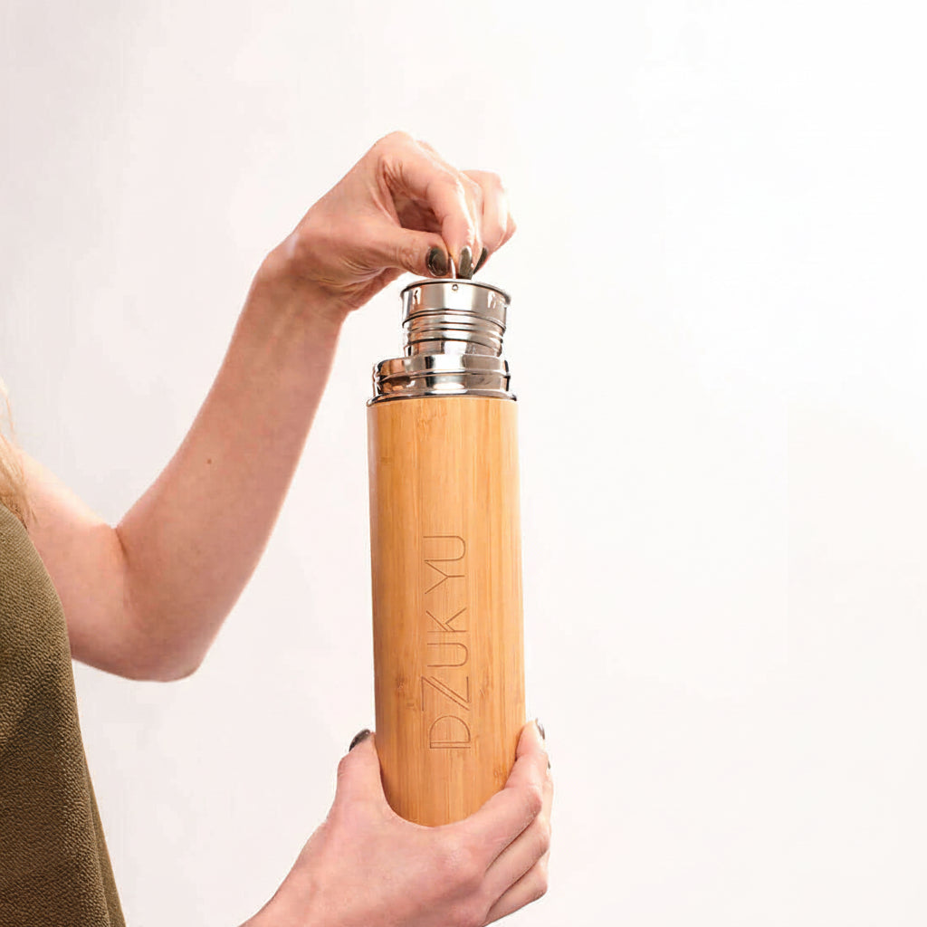 Elephant Falls – Bamboo and Stainless Steel Thermos Bottle 480 ml